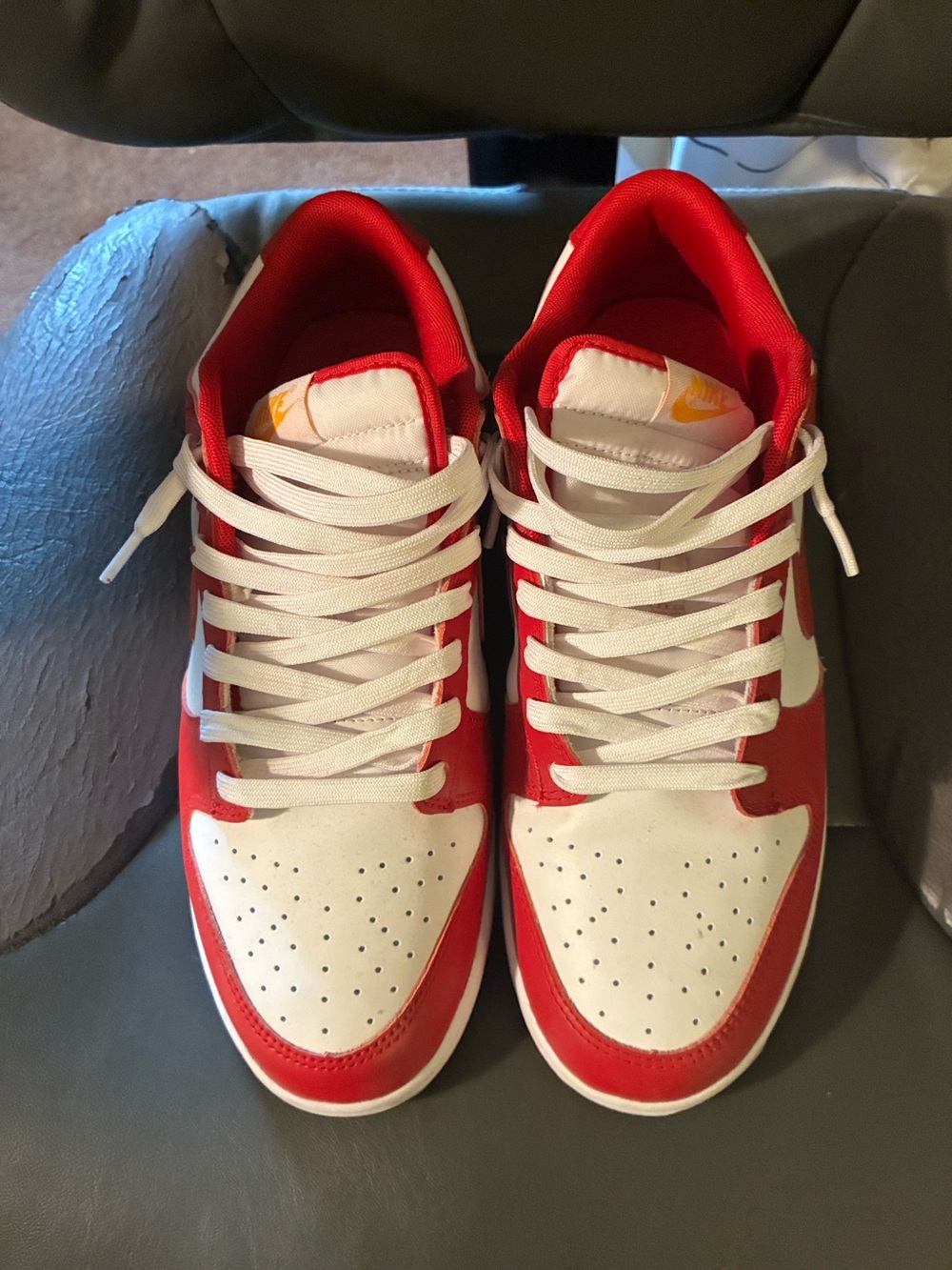 Nike Sneakers with Yellow Swoosh